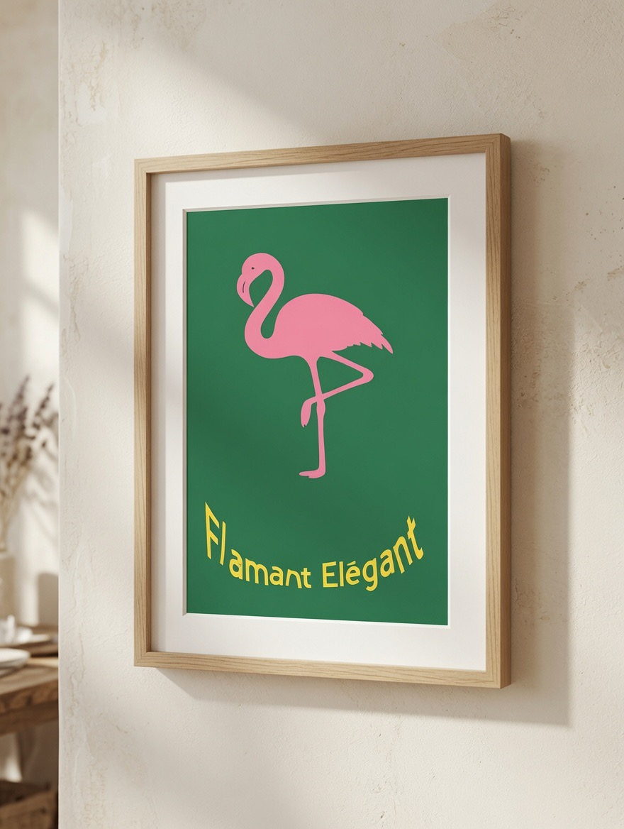 Flamant Élégant — FLAMINGO ART